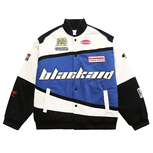 BlackAir Racing Jacket – Oversized Streetwear Motorsport Style