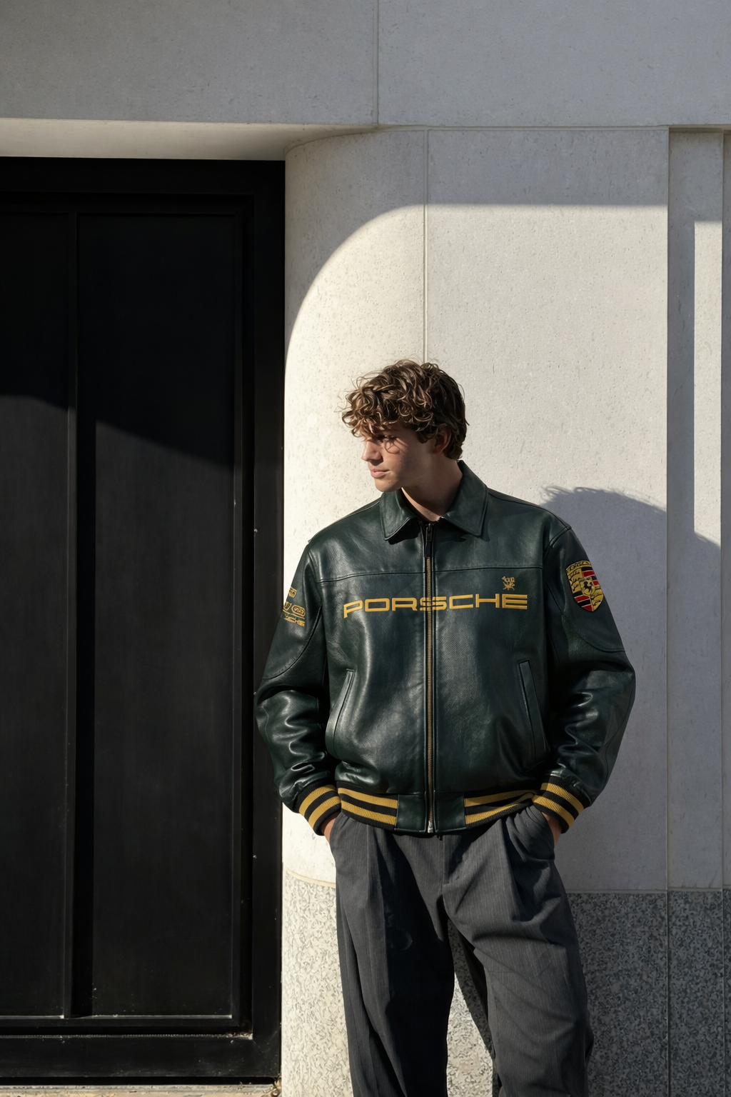 Porsche 993 Leather Jacket – Racing Streetwear Icon