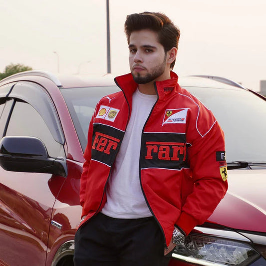 Red Ferrari Jacket – Racing Style Streetwear