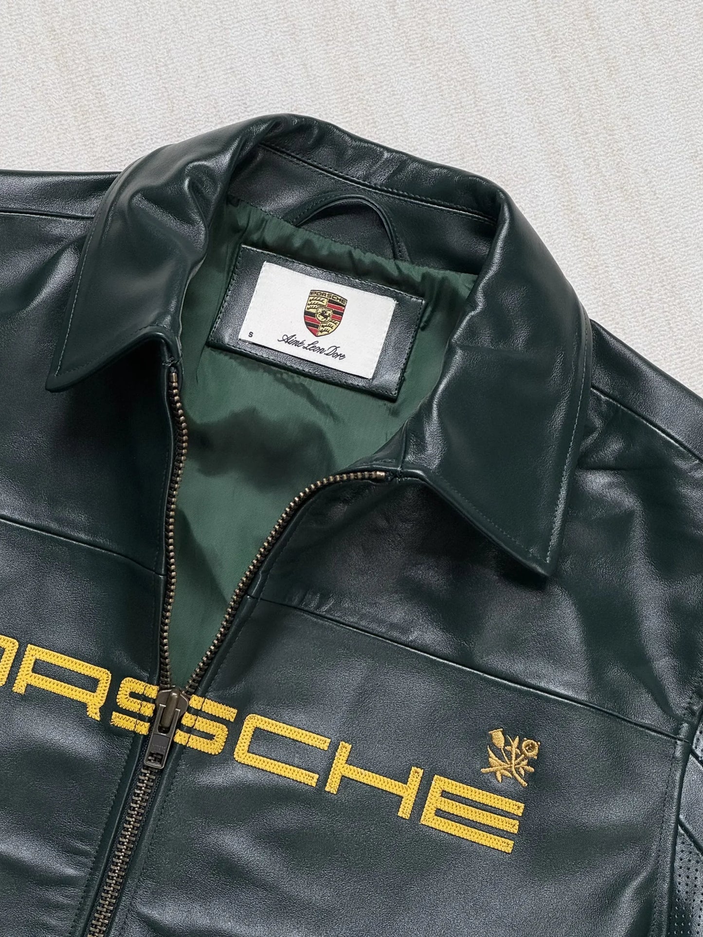 Porsche 993 Leather Jacket – Racing Streetwear Icon