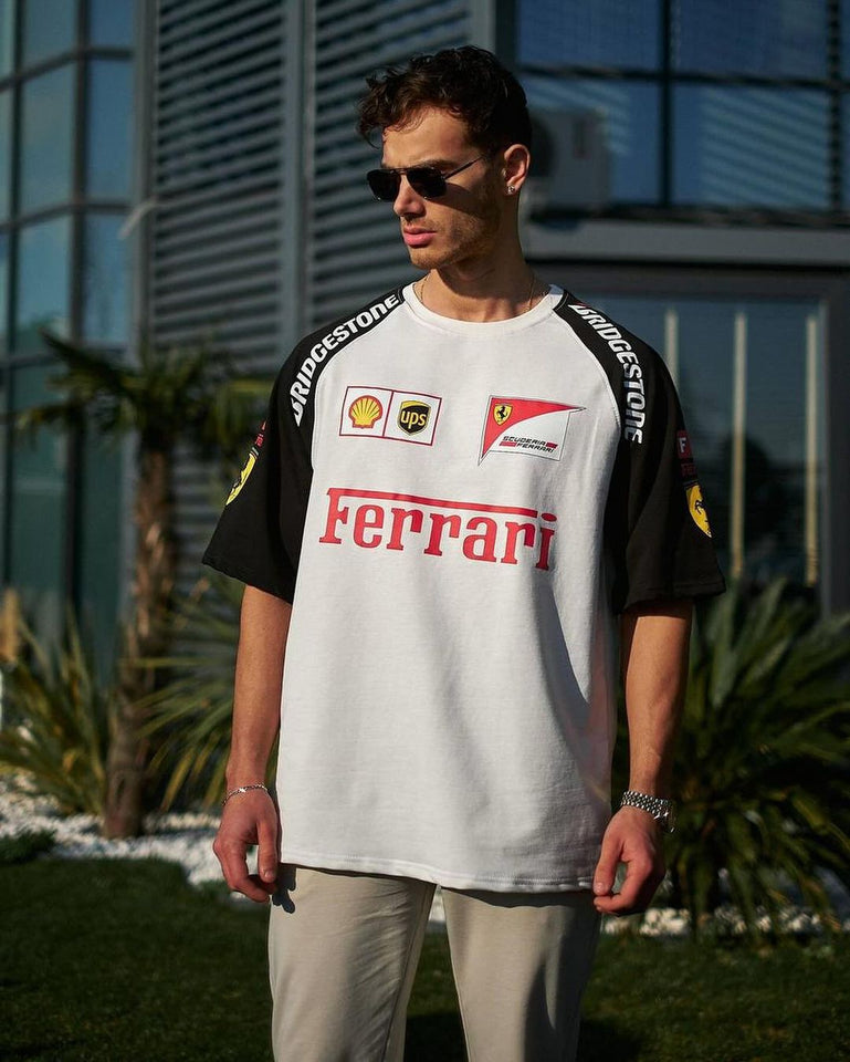 Luxury Motorsport Oversized Ferrari T-Shirt