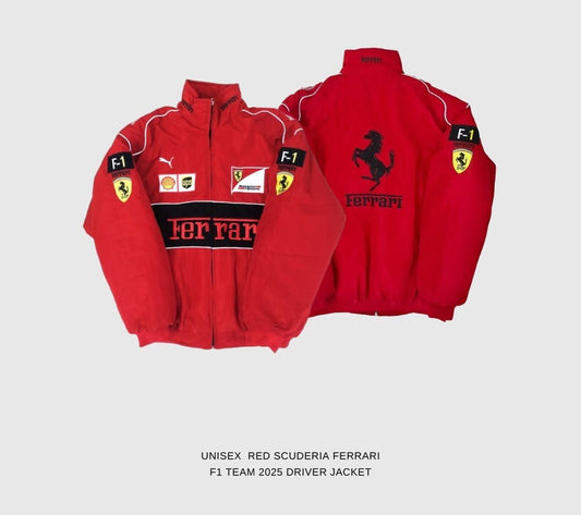 Black Ferrari Jacket – F1 Streetwear by Lumor Clothing