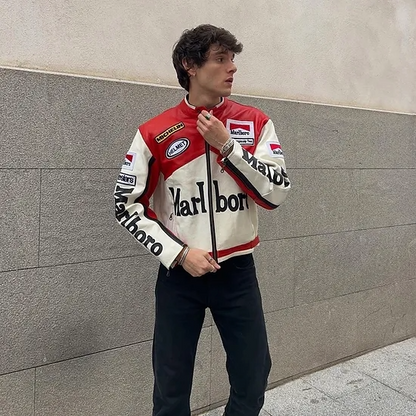 Vintage Racing Pure Leather Jacket