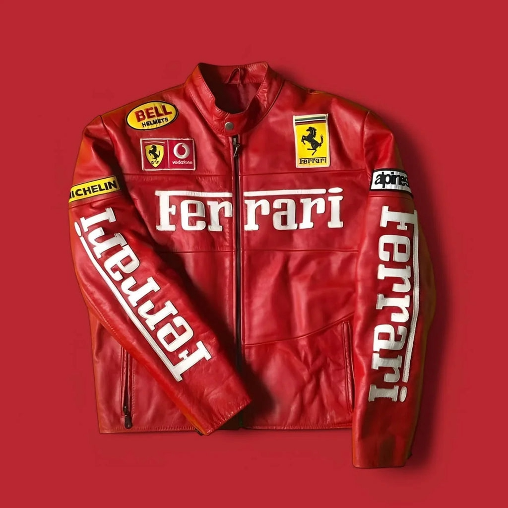 Red Racing Leather Jacket