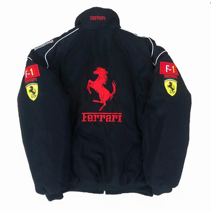 Ferrari Premium Turbo Racer Jacket – Black | Lumor Clothing