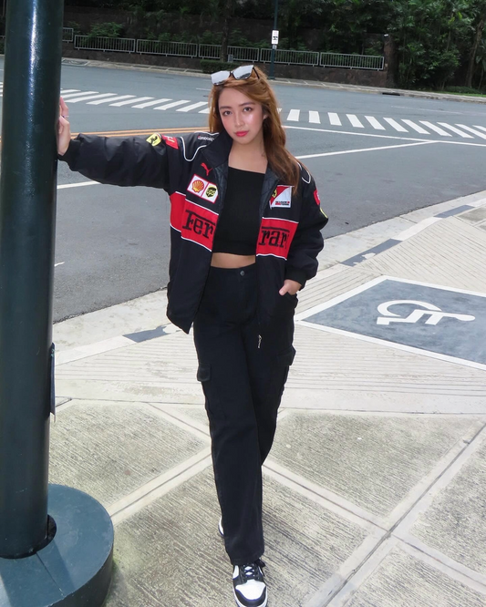Ferrari Premium Turbo Racer Jacket – Black | Lumor Clothing
