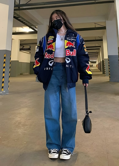 Red Bull Inspired Racing Jacket – Premium Quality