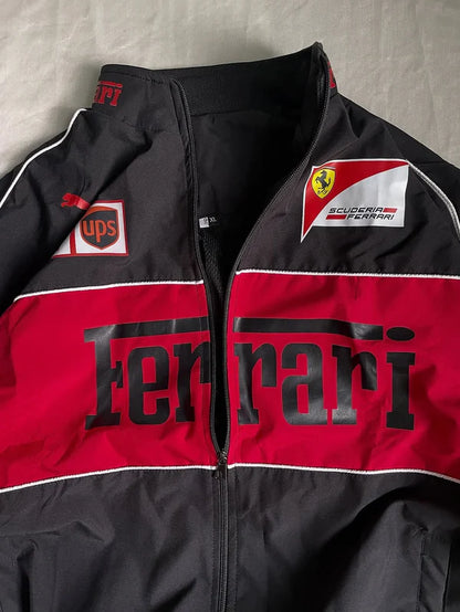 Black & Red Streetwear Jacket – Lightweight Urban Style